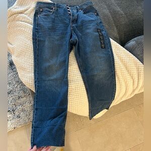 Jcrew High Rise Straight Jeans